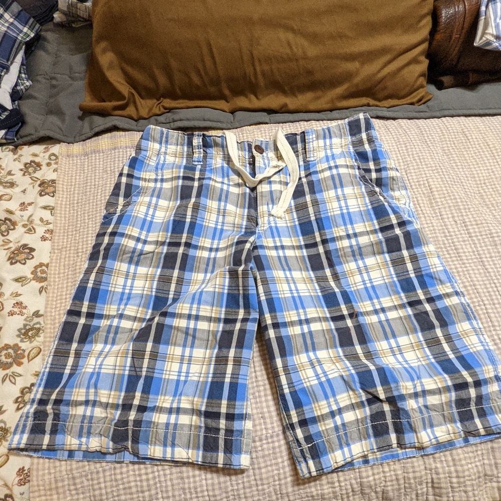 Aeropostale mens shorts plaid brand 87